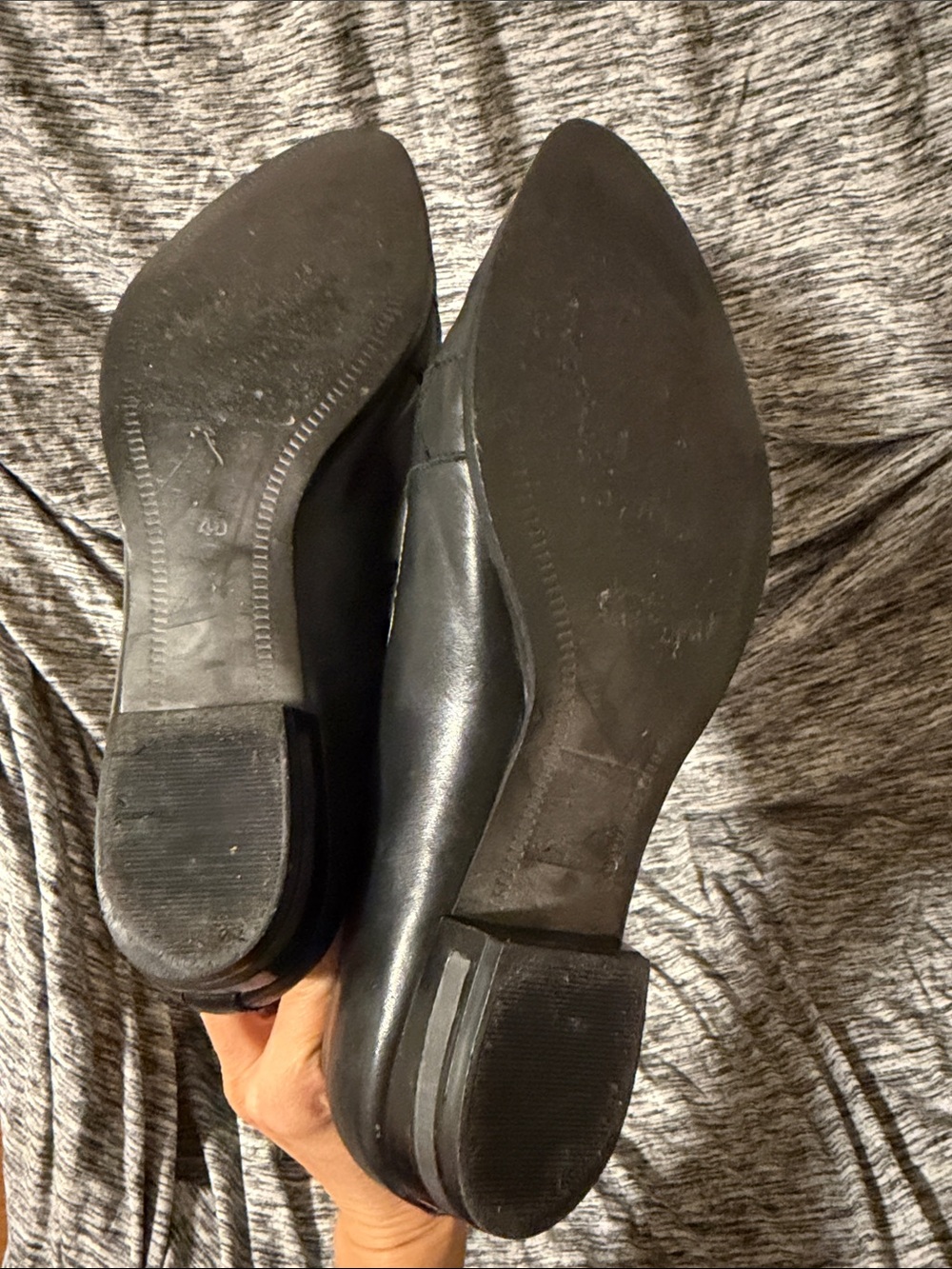 Miista Black Leather Lace-Up Ankle Boots with Gold Toe Cap and Gold Back Accent - Picture 8 of 11